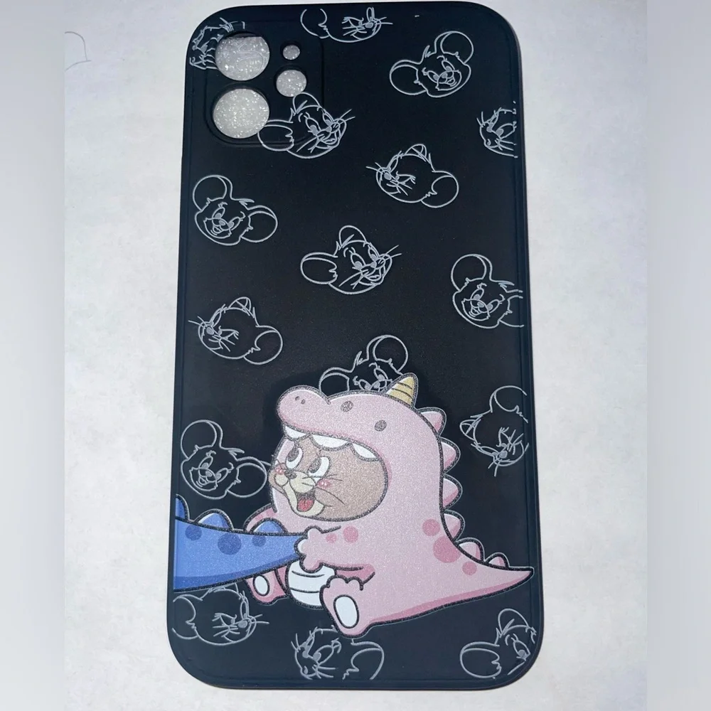 Jerry iPhone 11 case cover silicone Phone Case Tom & Jerry black cartoon new